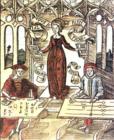 Allegoria della matematica (incisione del 1500)